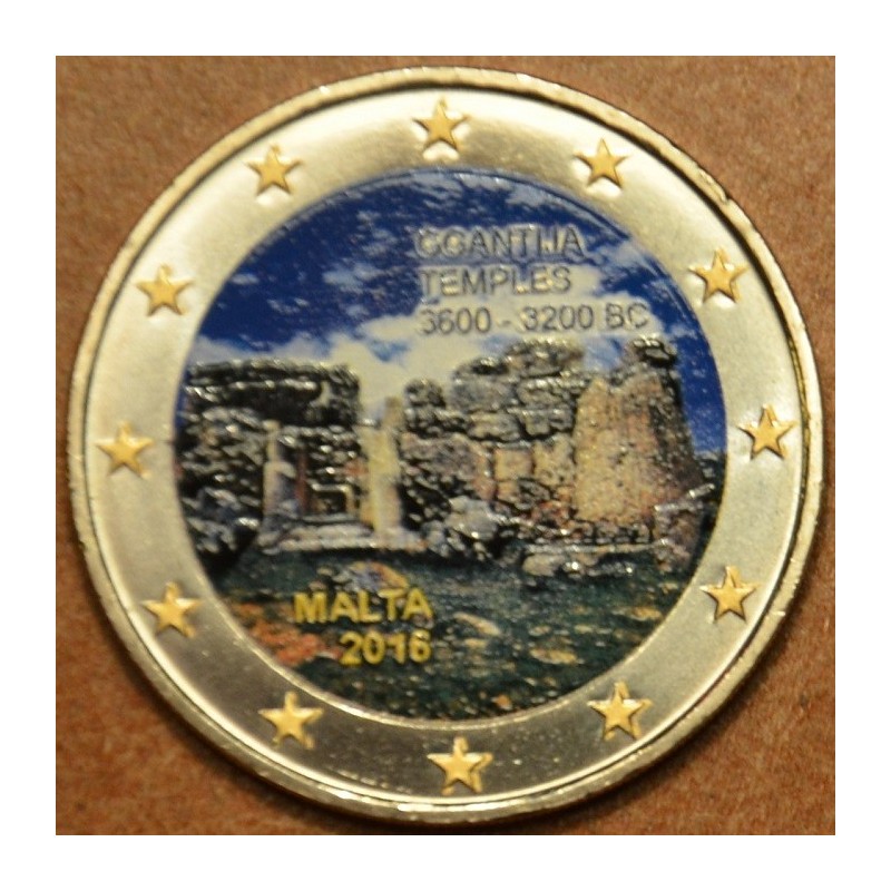 eurocoin eurocoins 2 Euro Malta 2016 - Temples of Ggantija IV. (col...