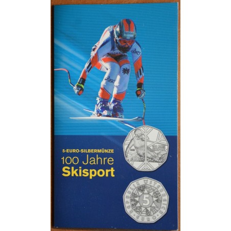 euroerme érme 5 Euro Ausztria 2005 - A sízés 100 éve (BU)