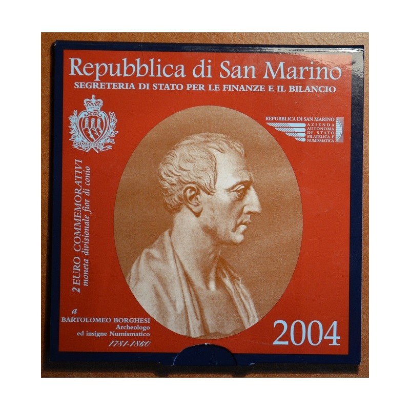 euroerme érme 2 Euro San Marino 2004 - Bartolomeo Borghesi (BU)