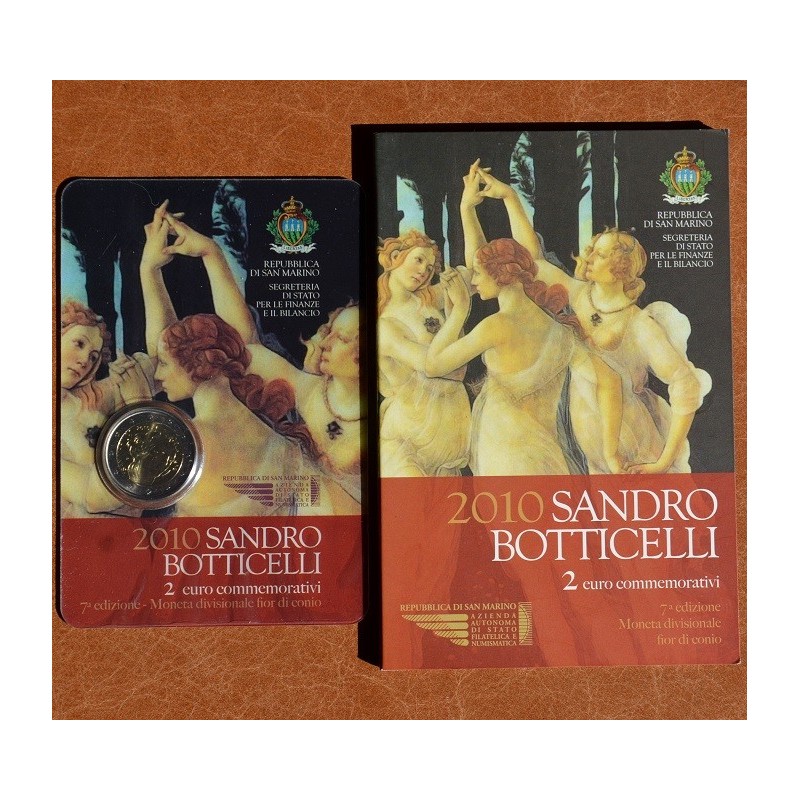 euroerme érme 2 Euro San Marino 2010 - Sandro Botticelli halálának ...