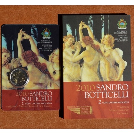 euroerme érme 2 Euro San Marino 2010 - Sandro Botticelli halálának ...