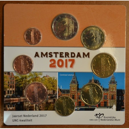 euroerme érme Holland 8 részes forgalmi sor 2017 (UNC)