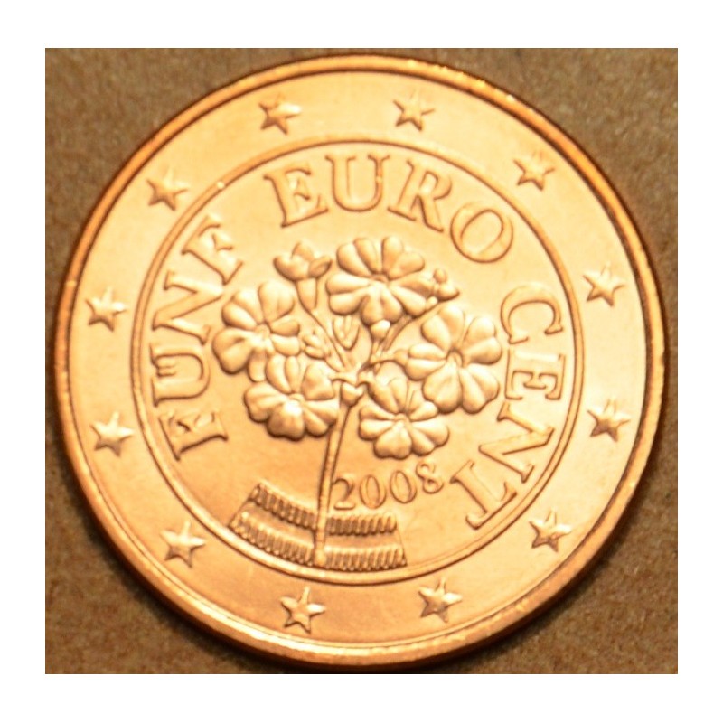 Euromince mince 5 cent Rakúsko 2008 (UNC)