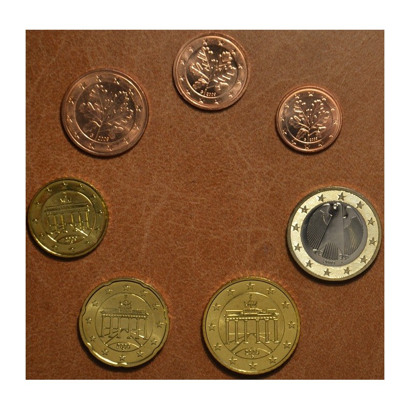 Euromince mince Sada 7 nemeckých mincí 2007 \\"G\\" (UNC)