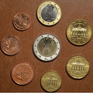 eurocoin eurocoins Germany 2008 \\"J\\" set of 8 coins (UNC)