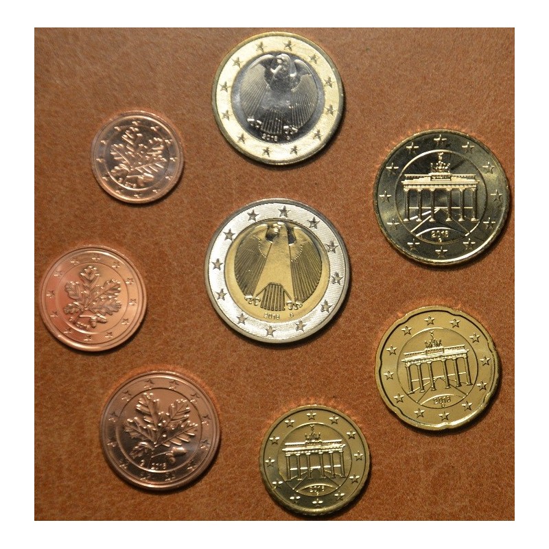 Euromince mince Nemecko 2010 \\"A\\" sada 8 mincí (UNC)