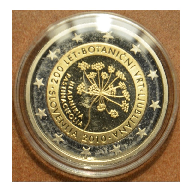 Euromince mince 2 Euro Slovinsko 2010 - 200 rokov botanickej záhrad...