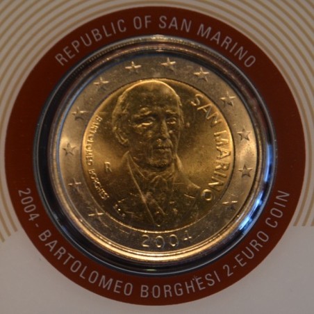 eurocoin eurocoins 2 Euro San Marino 2004 - Bartolomeo Borghesi (BU)