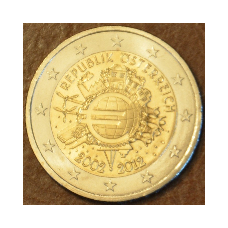 euroerme érme 2 Euro Ausztria 2012 - Az Euro 10. évfordulója (UNC)
