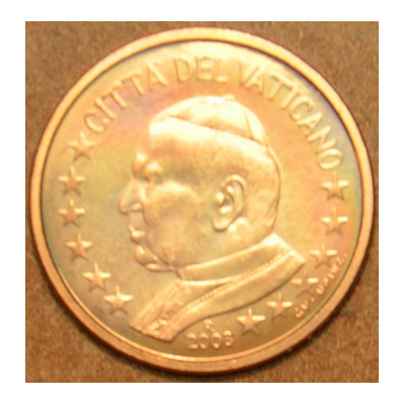 euroerme érme 1 cent Vatikán 2003 János Pál II (BU)