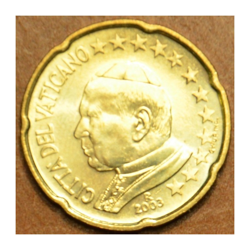 Euromince mince 20 cent Vatikán Ján Pavol II 2003 (BU)