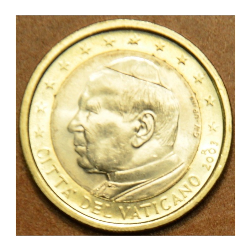 eurocoin eurocoins 1 Euro Vatican 2003 His Holiness Pope John Paul ...