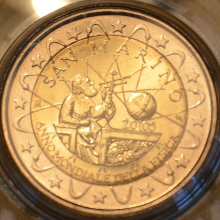 Euromince mince 2 Euro San Marino 2005 - Galileo Galilei, medzináro...
