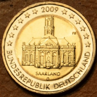 euroerme érme 2 Euro Németország 2009 \\"D\\" Saarland: Ludwigskirc...