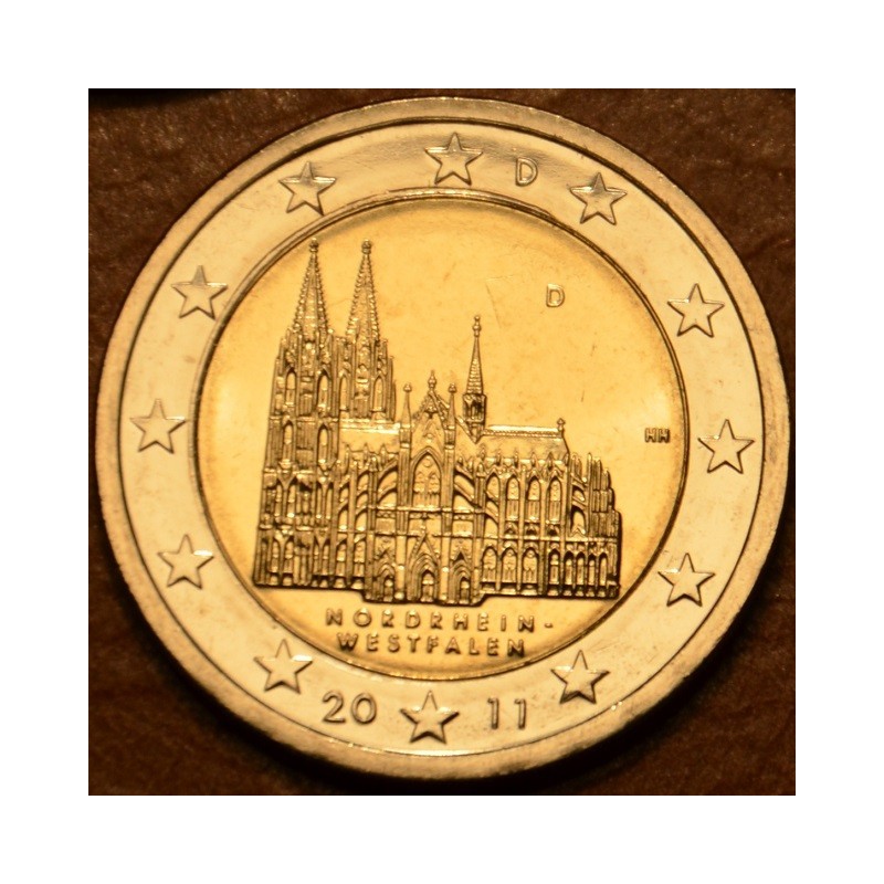 eurocoin eurocoins 2 Euro Germany 2011 \\"D\\" North Rhine-Westphal...