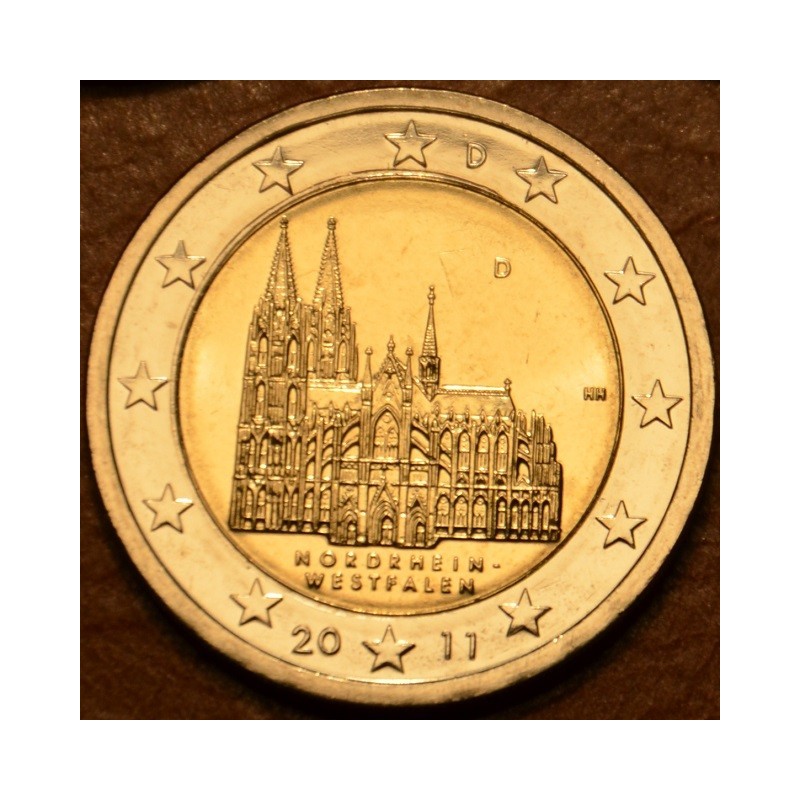 Euromince mince 2 Euro Nemecko 2011 \\"D\\" Severné Porýnie Vestfál...