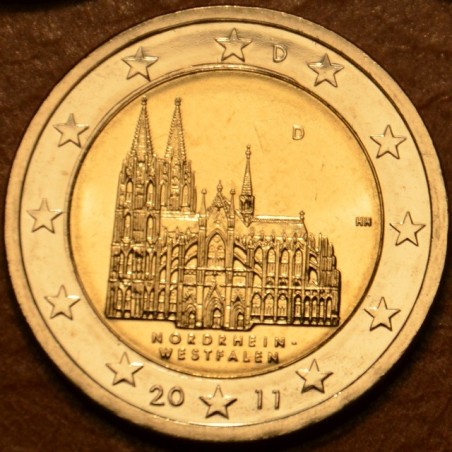 Euromince mince 2 Euro Nemecko 2011 \\"D\\" Severné Porýnie Vestfál...