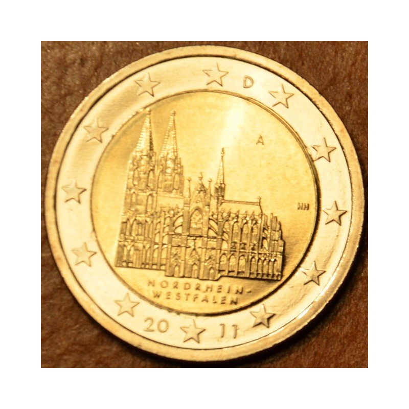 eurocoin eurocoins 2 Euro Germany 2011 \\"A\\" North Rhine-Westphal...