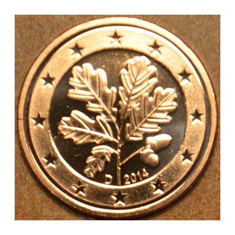 eurocoin eurocoins 1 cent Germany \\"D\\" 2014 (UNC)