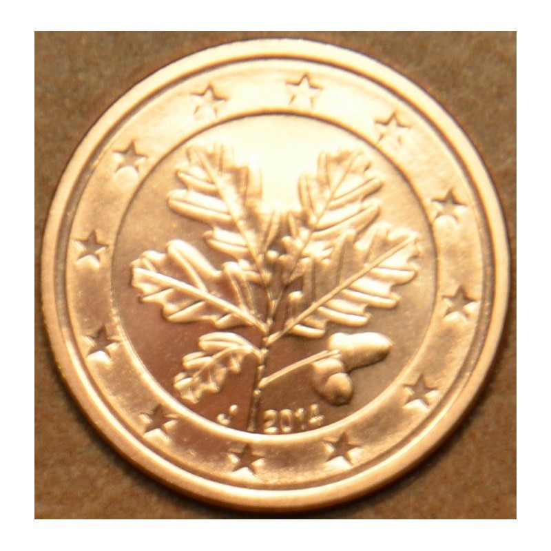euroerme érme 1 cent Németország \\"J\\" 2014 (UNC)
