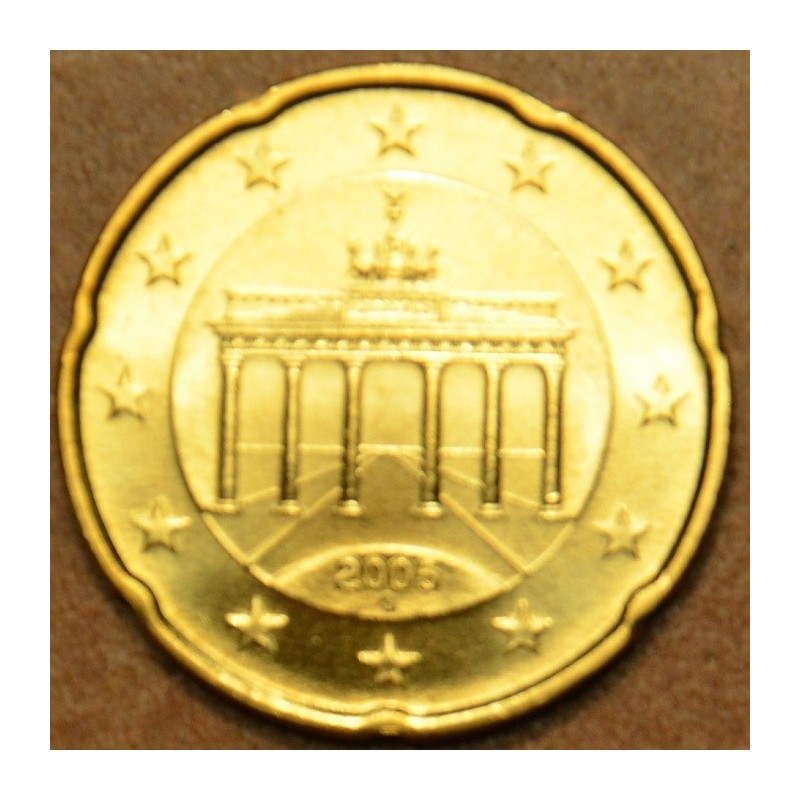 Euromince mince 20 cent Nemecko \\"G\\" 2005 (UNC)