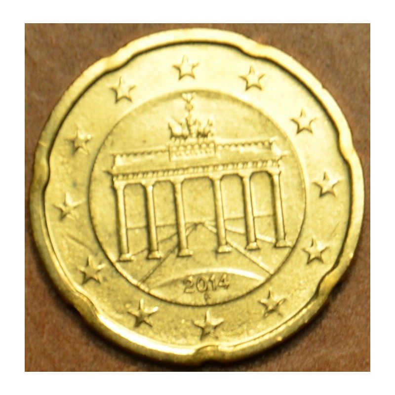 Euromince mince 20 cent Nemecko \\"F\\" 2014 (UNC)