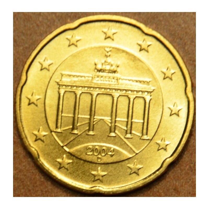 Euromince mince 20 cent Nemecko \\"D\\" 2004 (UNC)