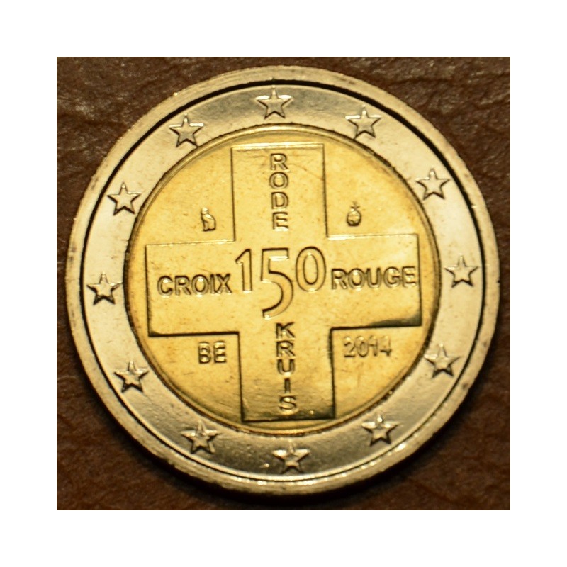 Euromince mince 2 Euro Belgicko 2014 - 150. výročie belgického Červ...