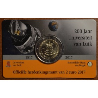 Euromince mince 2 Euro Belgicko 2017 - Univerzita v Liege (BU karta...
