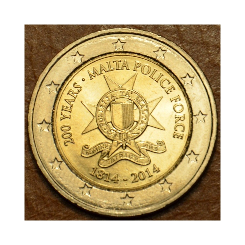 eurocoin eurocoins 2 Euro Malta - 200 years Malta Police Force (UNC)