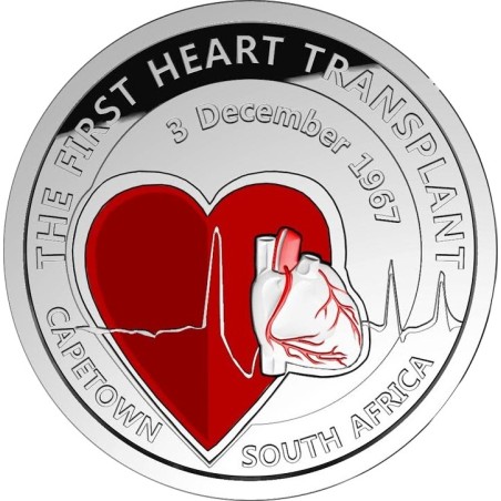 eurocoin eurocoins 5 Euro Belgium 2017 Heart transplantation (Proof)