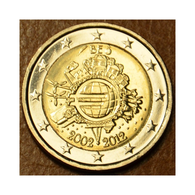 euroerme érme 2 Euro Belgium 2012 - Az Euro 10. évfordulója (UNC)