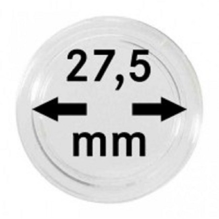 euroerme érme 27,5 mm Lindner kapszula az 5 eurós Föld bolygó érmére