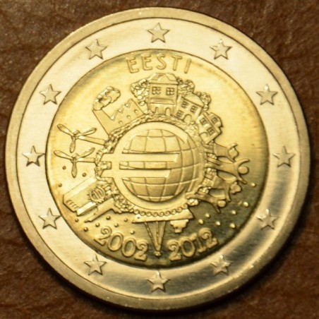 Euromince mince 2 Euro Estónsko 2012 - 10. výročia vzniku Eura (UNC)