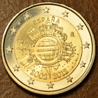 Euromince mince 2 Euro Španielsko 2012 - 10. výročia vzniku Eura (UNC)