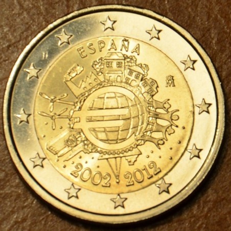 eurocoin eurocoins 2 Euro Spain 2012 - Ten years of Euro (UNC)
