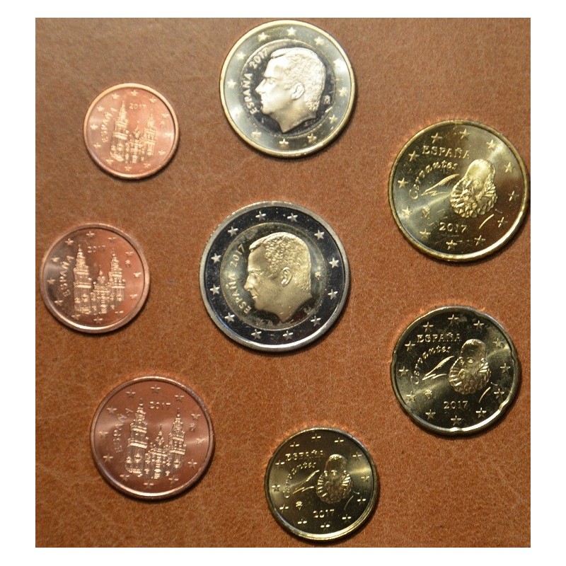 euroerme érme Spanyol 8 részes forgalmi sor 2017 (UNC)