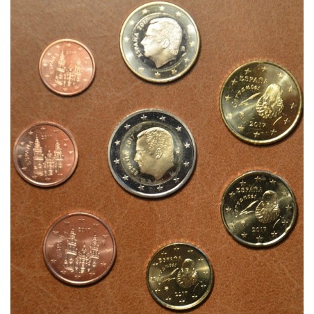 eurocoin eurocoins Set of 8 coins Spain 2017 (UNC)