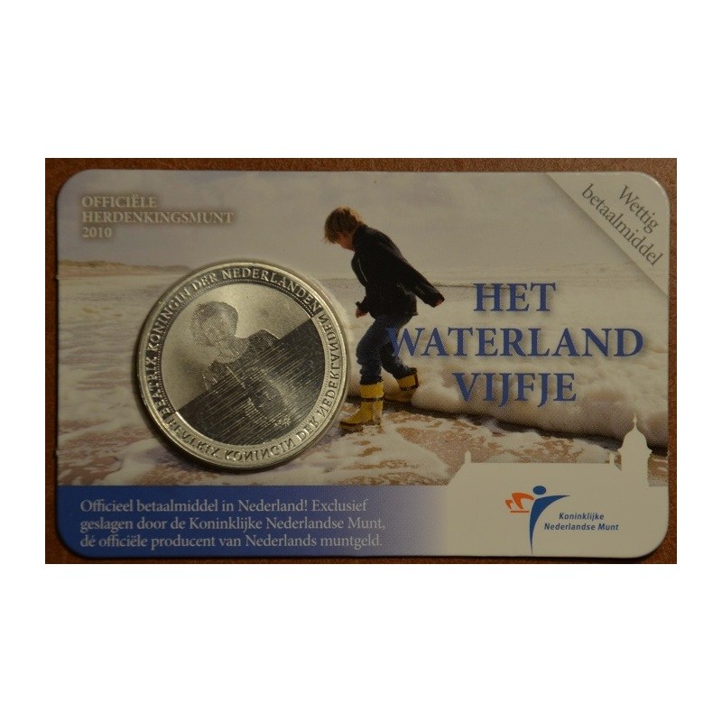 Euromince mince 5 Euro Holandsko 2010 - Vodný svet (BU karta)
