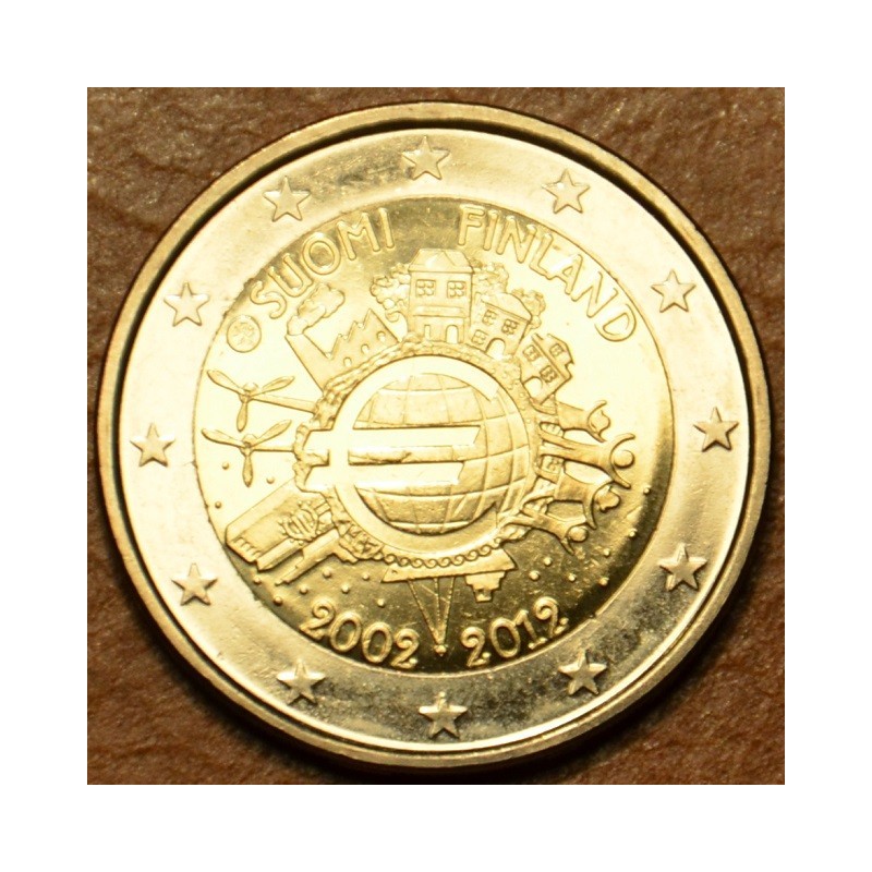 Euromince mince 2 Euro Fínsko 2012 - 10. výročia vzniku Eura (UNC)