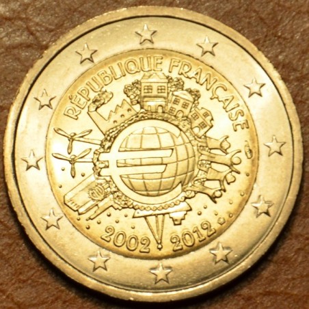 Euromince mince 2 Euro Francúzsko 2012 - 10. výročia vzniku Eura (UNC)