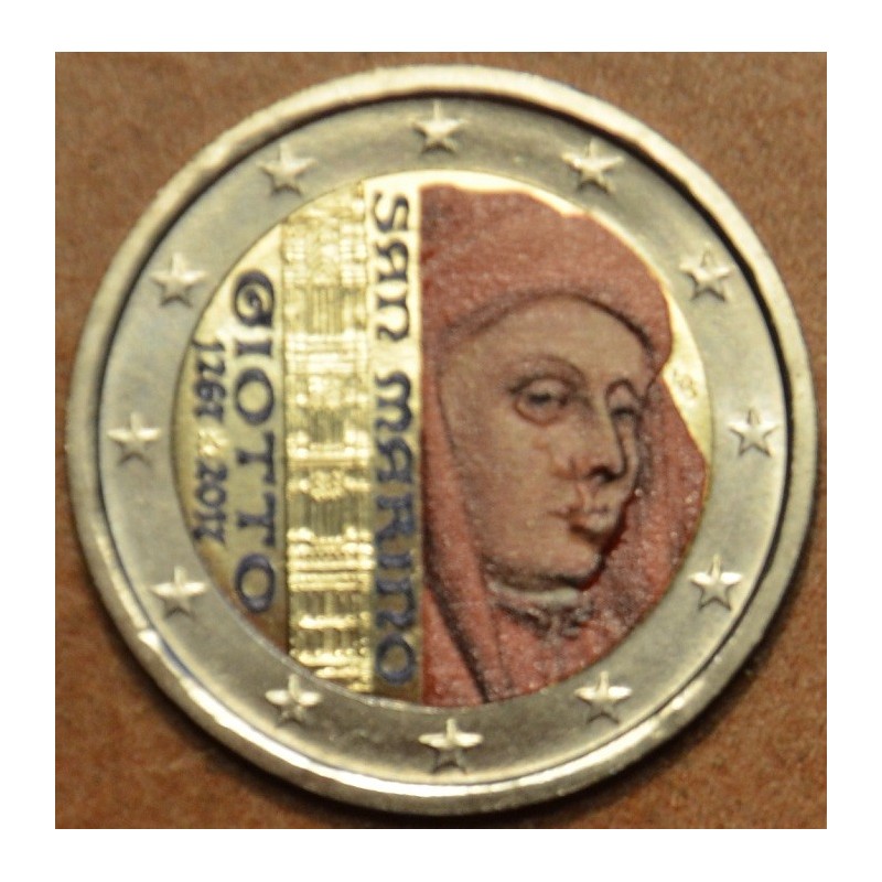 eurocoin eurocoins 2 Euro San Marino 2017 - 750th anniversary of Gi...