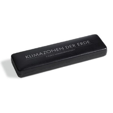 Euromince mince Koženková kazeta na 5 ks 5 Euro mincí Tropické pásm...