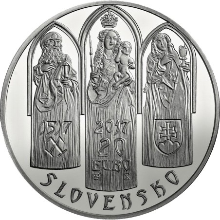 Euromince mince 20 Euro Slovensko 2017 Pamiatková rezervácia Levoča...