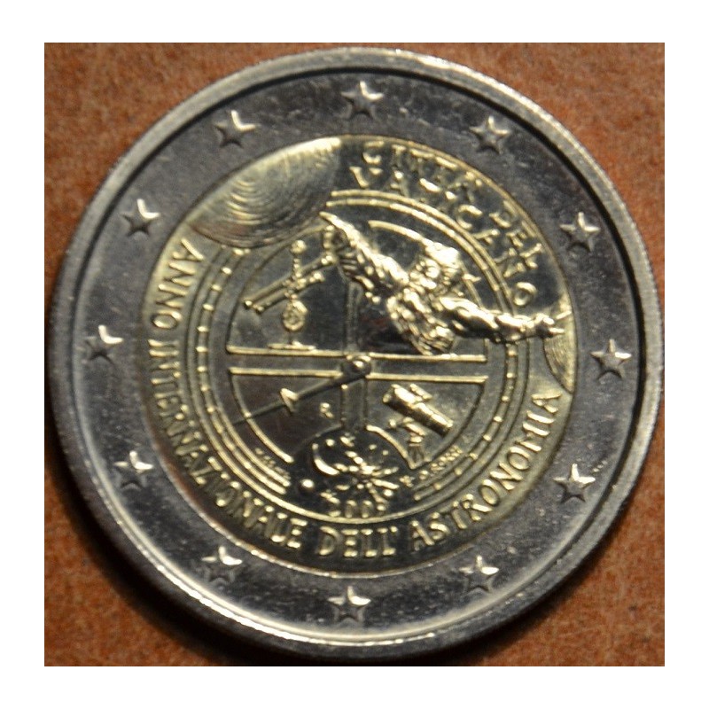euroerme érme 2 Euro Vatikán 2009 - A csillagászat nemzetközi éve (...