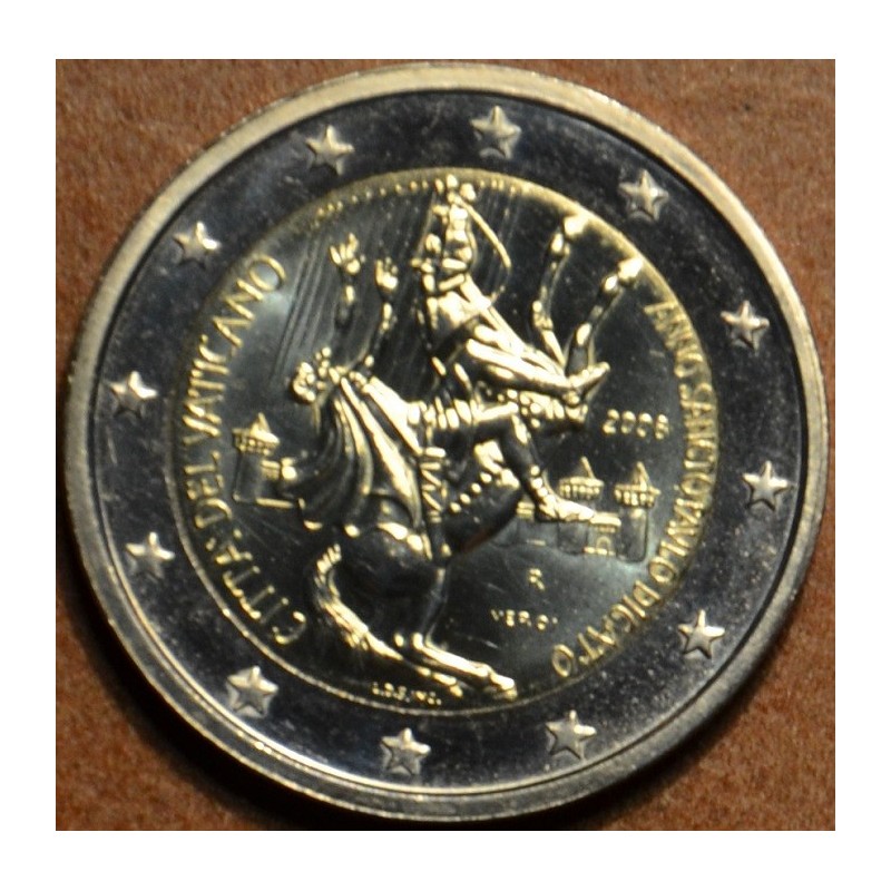 euroerme érme 2 Euro Vatikán 2008 - Szent Pál éve-Szent Pál születé...