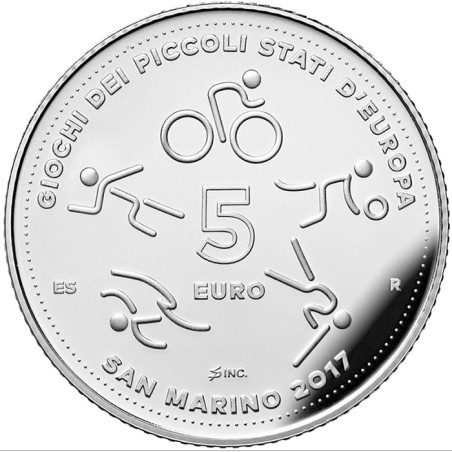 eurocoin eurocoins 5 Euro San Marino 2017 - Games of the small stat...