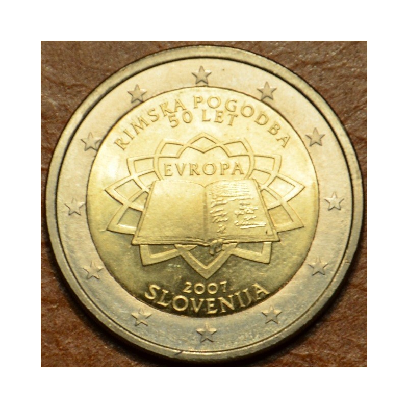 euroerme érme 2 Euro Szlovénia 2007 - 50 éves a Római szerződés (UNC)