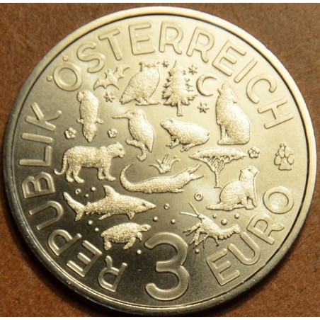 euroerme érme 3 Euro Ausztria 2017 Krokodil (UNC)