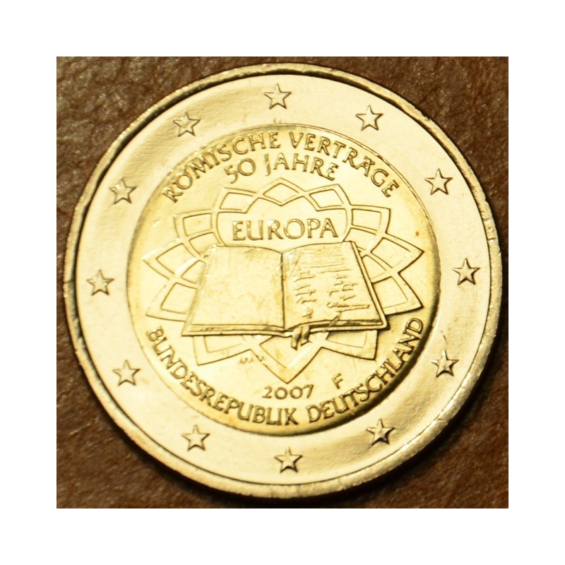 Euromince mince 2 Euro Nemecko 2007 \\"F\\" 50 rokov Rímskej zmluvy...